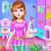 School Girls House Cleaning Games