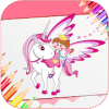 Coloring Pages for Kids - Unicorn Colors