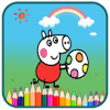 Libro de colorear para Peppa y Pig-Painting Game