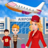 Summer Vacation Airport Trip: Flight Attendant