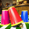 Tricky Ball Shuffle Shell Game : Guess the cup