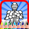 * Knight Coloring book