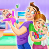Crazy family-Girl games