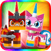 Moji Uni-Kitty plays games