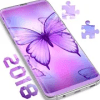 Purple Butterfly Puzzle Game