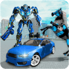 US Police Car Robot War Wild Horse Robot Transform