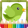 Book Coloring Bird For Kid