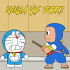 Doramon Cat Vs Smart Ninja Hatori