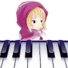 Bear and Little Girl :Colorful Magical Piano Tiles