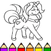 Unicorn Coloring Book Pages: Kids Coloring Games