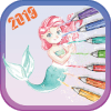 Mermaid Princess -coloring page 2019加速器