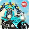 US Robot Bike Transform Shooting Game