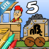 Coloring Book 5 Lite: Alphabet Train