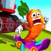 Skateboard Veggie Runners: Running & Jumping Game