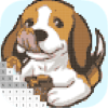 Little Puppy Pet Pixel Art - Number Coloring Books