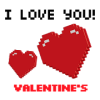 Valentines love color by number-Pixel art coloring