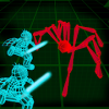 Stickman Neon Warriors: Spiders Battle
