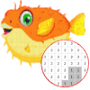 Fish Color By Number - Pixel Art