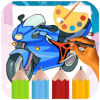 Motorcycle Drawing & Coloring Games
