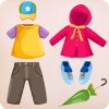 Kids puzzle for preschool education - Clothes **