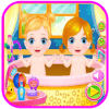 New Born Twin Sisters Caring Fun Game