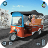 Hill Climb 3D- Tuk Auto Rickshaw Game