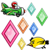 The flying gem collector