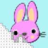 Cute Bunny coloring By Number: Pixel Art