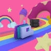 Unicorn 3D Road Extreme - Frappy unicorn in 3d
