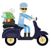 Scooterman Scott Collect the Trash