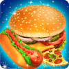 Street Food Pizza Maker Burger Shop Cooking Game