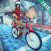 Chrismas Mountain Bicycle Stunt