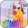Fresh Fruit & vegetables coloring and drawing book加速器
