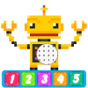 Pixel Art Robots Color By Number Color To Relax