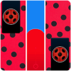 Piano Tiles Ladybug Black