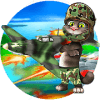 Talking Cat My Tom Air Fighter  Shooting Airplane