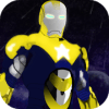 captain superhero fight iron avenger