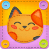 Button Cat match 3 cute cat puzzle games