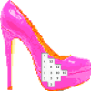 High Heel Color By Number Shoes Pixel Art Game