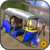 Mountain Auto Tuk Tuk driver Offroad Rickshaw 3D