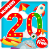 Numbers 123 write 1 to 20 kids tracing