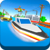 Blocky Water Surfing Highway Simulator