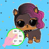 PETS Surprise doll Coloring  Number pixel art