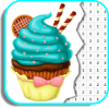 Cupcake Color By Number  Pixel Coloring Book