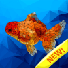 Fish coloring Sea creatures poly art color