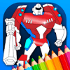 Robots Coloring Pages with Animated Effects