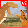 TRex Fights Allosaurus