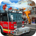  3D simulation of fire truck