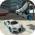FlyingCarRobotFlightDriveSimulatorGame2017