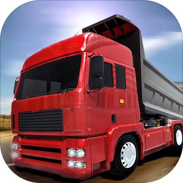 重型运输货物的卡车司机3D